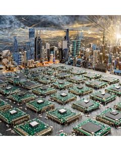 1694 parallel many blank transistor chips that hol…